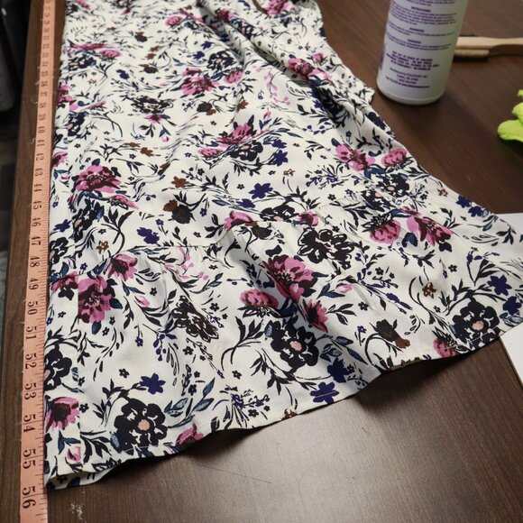 B.O.G Collective Wrap Dress Womens M Ivory Romantic Boho Garden Party Feminine - Picture 13 of 16